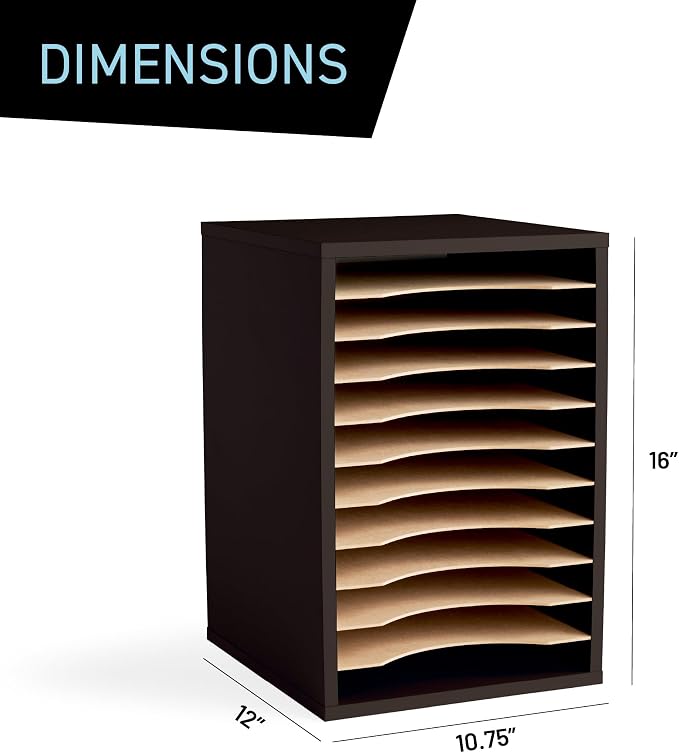 Safco Products Vertical Desktop Sorter, 11 Compartment - Image 5