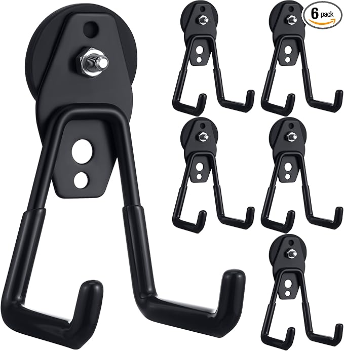 Landhoow Large Magnetic Hooks Heavy Duty Garage Magnet Hooks Strong Storage by Landhoow