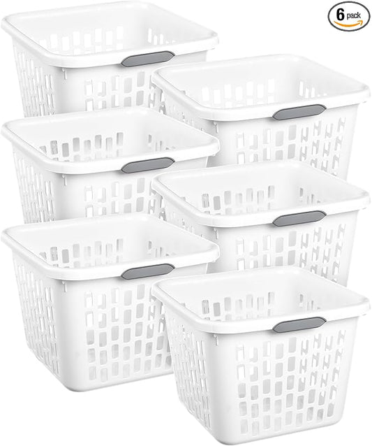 Sterilite 6-Pack 1.5 Bushel Capacity Square Laundry Basket by Sterilite