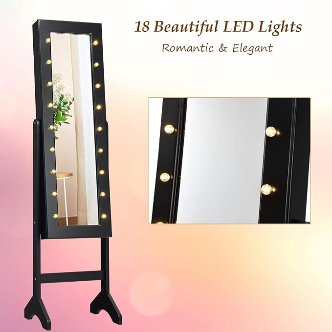 Giantex Standing Jewelry Armoire - Image 5
