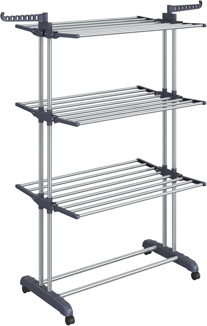 SONGMICS Clothes Drying Rack Stand 4-Tier, Foldable Laundry Drying Rack - Image 9