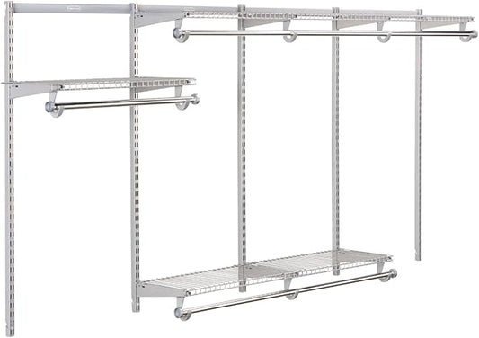 Rubbermaid Configurations Custom Closet Kit 4-8 Ft. Adjustable Metal Wire by Rubbermaid