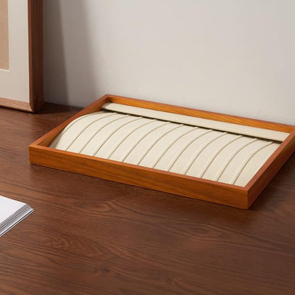 Oirlv Wood 13 Grids Necklace/Bracelet/Pendant Display Tray Jewelry Drawer - Image 4