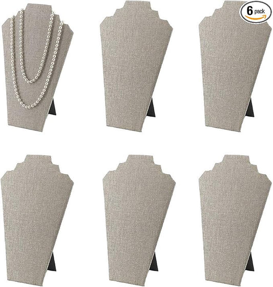 6pcs/ Pack 12.5inches Necklace Display Stands Easel Jewelry Organizer Stands by 7TH+VELVET