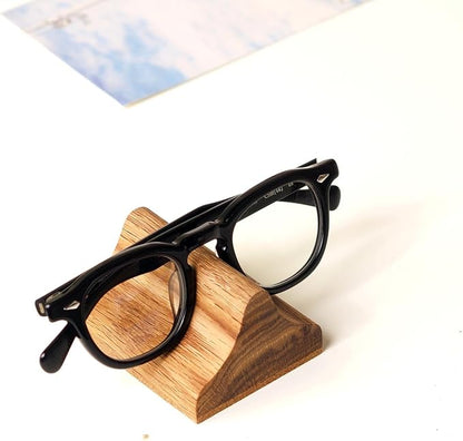 Handmade Wood Carving Eyeglasses Stand Wood Glasses Holder Sunglasses Display - Image 4