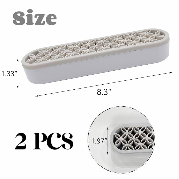 TANG SONG 2 PCS Silicone Make up Brush Holder Cosmetic Storage Box Desktop - Image 2