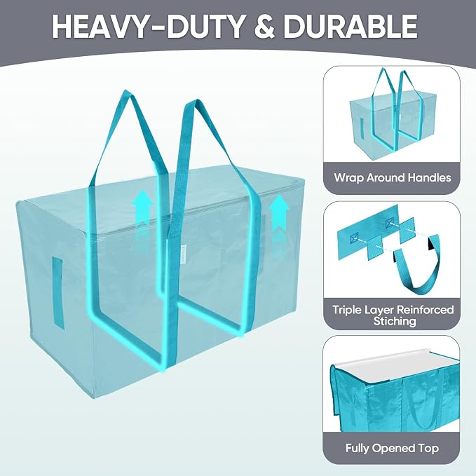 TICONN 2 Pack Extra Large Moving Bags - Image 3