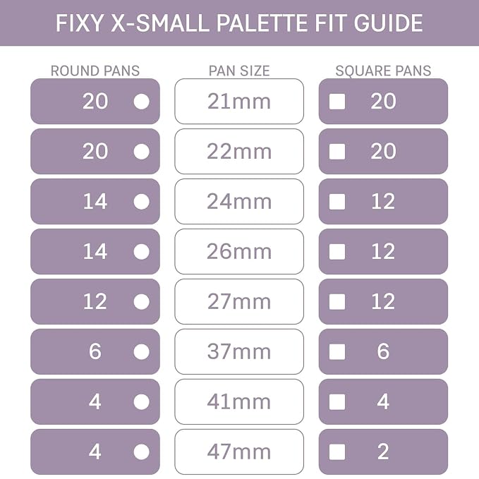 FIXY Empty Magnetic Makeup Palette Set of 2 - Image 4