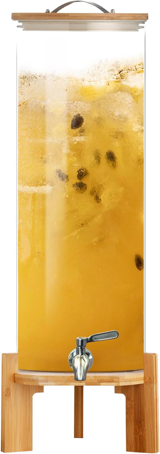 Beverage Dispenser, 4Gallon Glass Drink Dispenser by TOCLIU