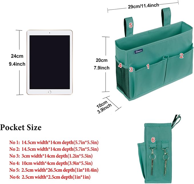 Surblue Caddy Hanging Organizer Bedside Storage Bag - Image 6