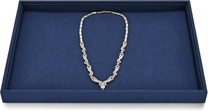 Microfiber Jewelry Tray Stackable Jewelry Drawer Organizer Trays Necklace by Papten