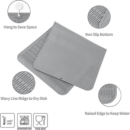 Silicone Dish Drying Mat for Multiple Usage, Easy clean, Eco-friendly, - Image 3
