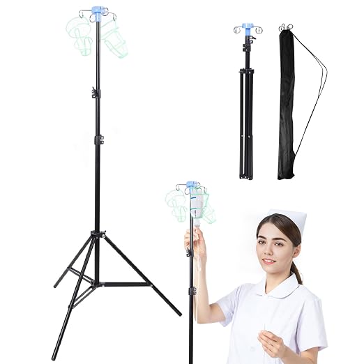Lefeke IV Pole Portable for Traveling, Adjustable IV Stand by LEFEKE