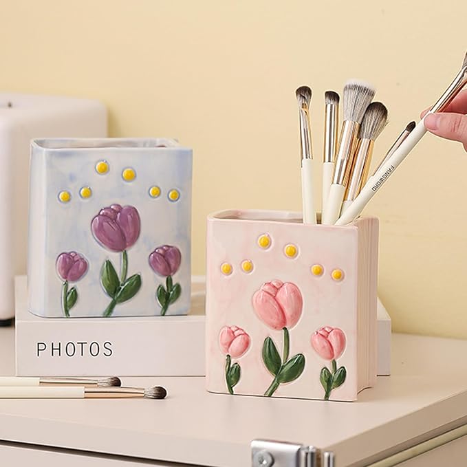 Book Vase Flower Pencil Cup Pen Holder - Image 2