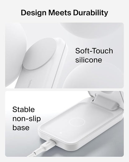 Belkin MagSafe Charger Compatible, 3-in-1 Charging Station, Qi2.2 25W Magnetic - Image 4