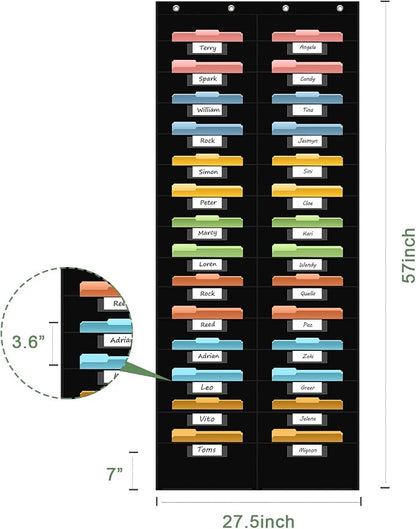28 Pocket Hanging Wall File Organizer - Image 3