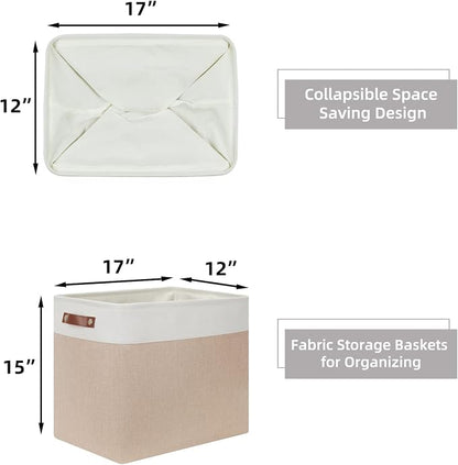 HNZIGE Large Fabric Storage Basket - Image 5