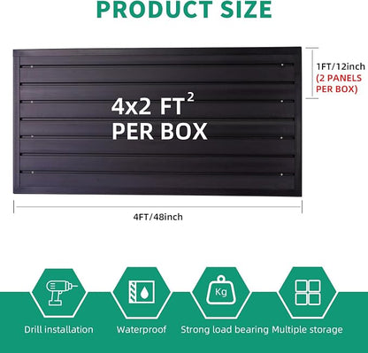 Slat Wall Paneling Garage Slatwall Storage Systems, Slatwall Panel 4x2 ft - Image 3