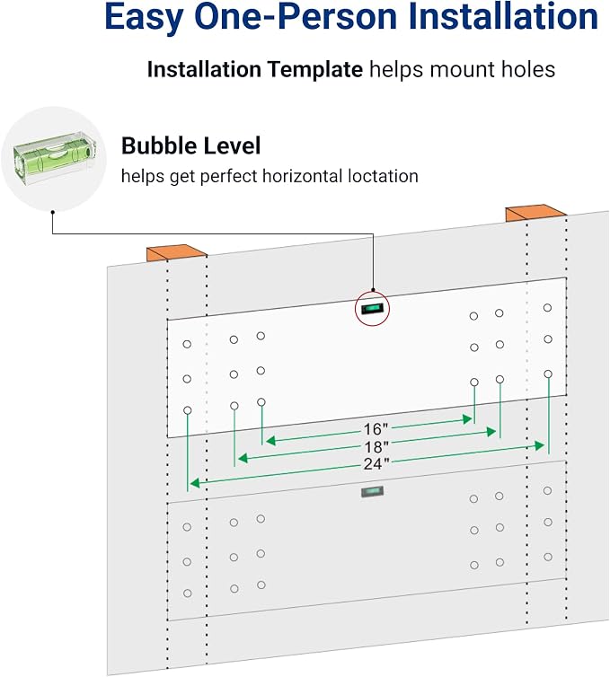 FLEXIMOUNTS 2-Pack 1x4ft 12-inch-by-48-inch Wall Shelf Garage Storage Rack Wall - Image 7