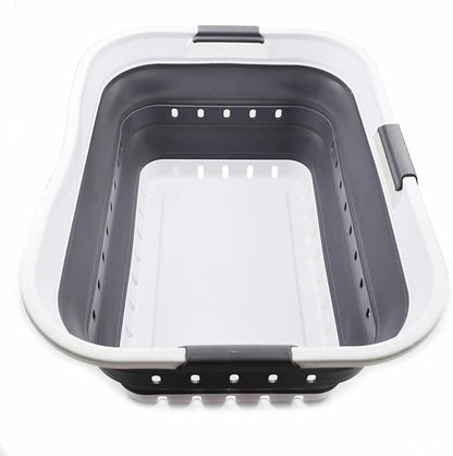 SAMMART 42L Collapsible Plastic Laundry Basket by SAMMART