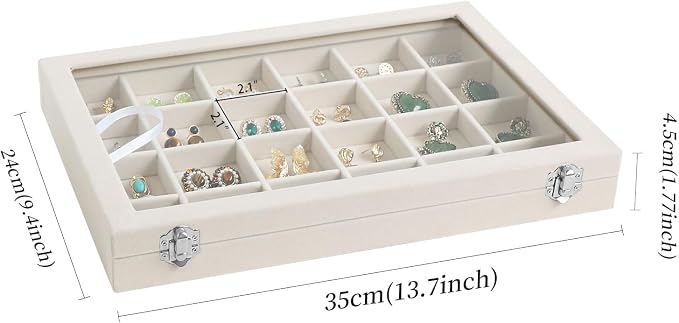 Wudygirl Jewelry Organizer Earring Holder Jewelry Tray - Image 6