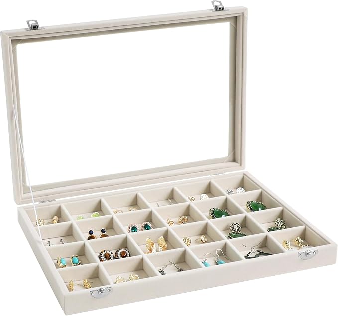 Wudygirl Jewelry Organizer Earring Holder Jewelry Tray by Wudygirl