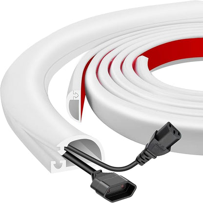 Silicone Wall Wire Hider, Side Open Wire Covers by JAHOMFAI
