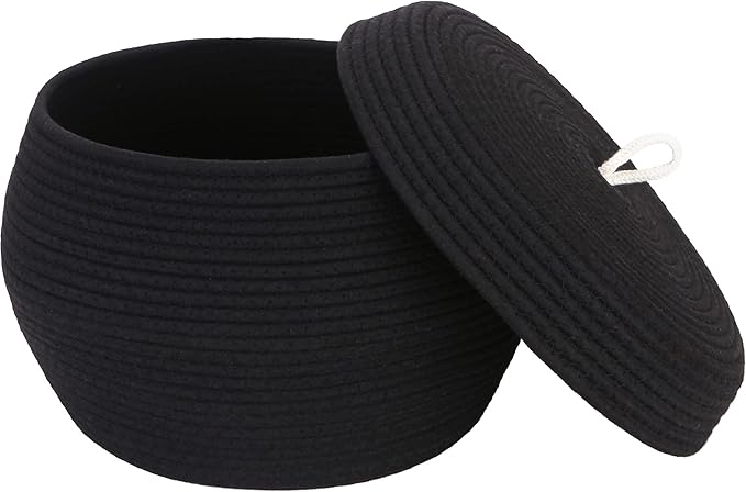 Sea Team Round Cotton Rope Storage Basket by SeaTeam