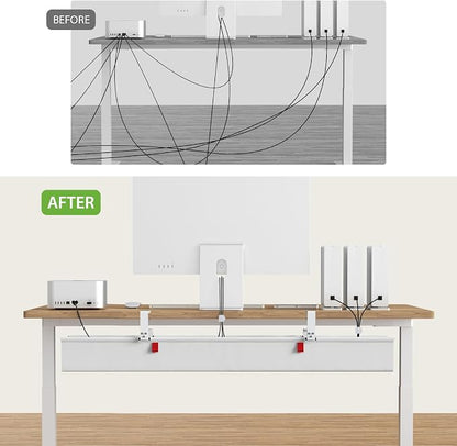 KEEGH Extra Large 48" Under Desk Cable Management Tray - Image 7