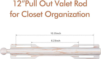 FIRJOY 12" Valet Rod for Closet Pull Out - Image 3