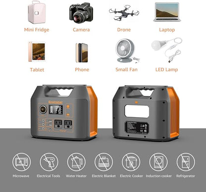 Portable Power Station EnginStar 300W Solar Generator 110V 296Wh Power Bank Two - Image 9