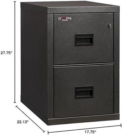 FireKing Turtle Vertical 2 Drawer Legal and Letter Fire Safe File Cabinet - Image 2