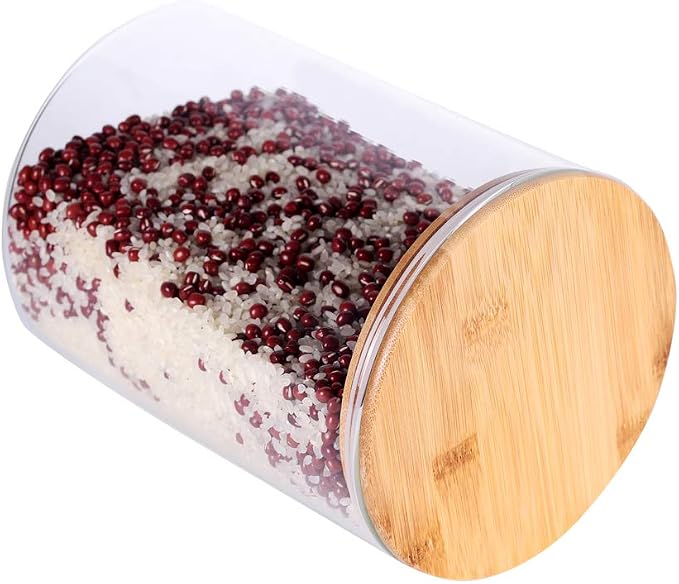 Large Glass Food Storage Container, 100 FL OZ Glass Food Canister - Image 7