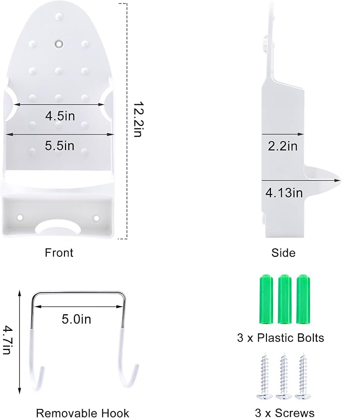 Ironing Board Hanger Wall Mount Ironing Holder Iron Hanger - Image 6