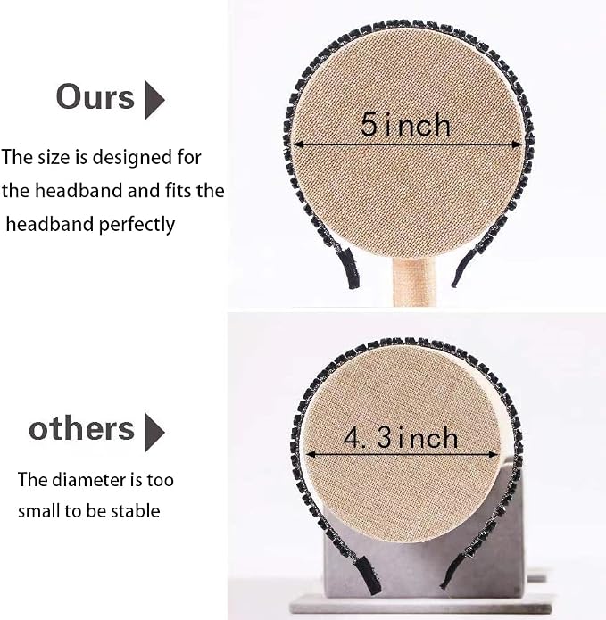 Coward T-Bar Beige Headband Holder Organizer, Hairband Display Stand, Hairband - Image 2