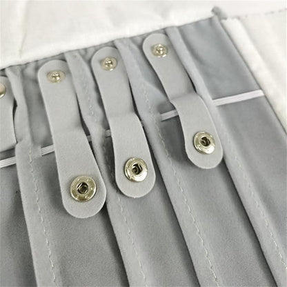 Portable Jewelry Roll Untangled Secure Necklace Travel Storage Bag Displays - Image 9