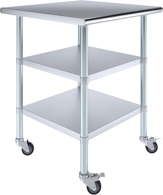 AmGood Stainless Steel Work Table by AmGood