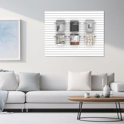 6 Pair Literature Display for Slatwall, Adjustable Magazine Holder for Slat Wall - Image 5