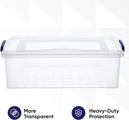 Superio Storage Bins with Lids- Clear Boxes - Image 6