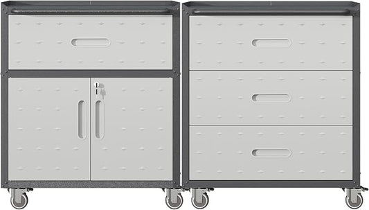 Metal Tool Cabinet, Garage Storage Cabinet System, Wall Cabinet & Locking by VIYET