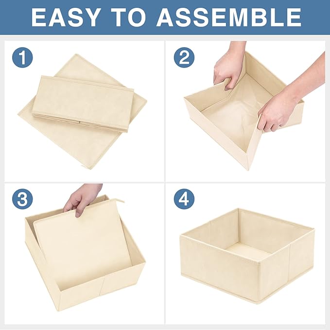 Criusia Drawer Organizer Clothes 12 Pack, Dresser Organizer - Image 7