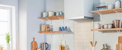 12 Pack L10 x H 8" White Heavy Duty Shelf Brackets - Image 8