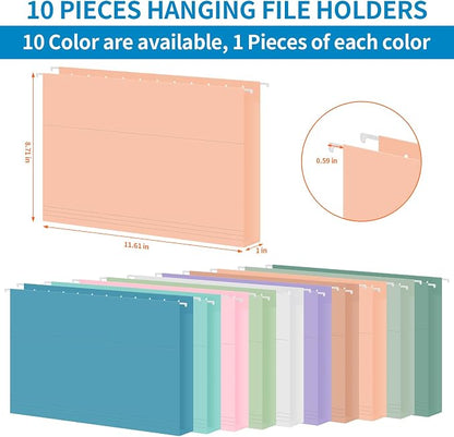 10 Pack Hanging File Folders, Letter Size - Image 3