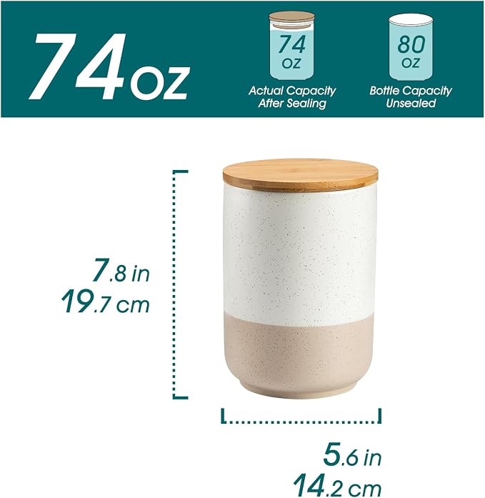vancasso Sabine Large Ceramic Canister Set - Image 2