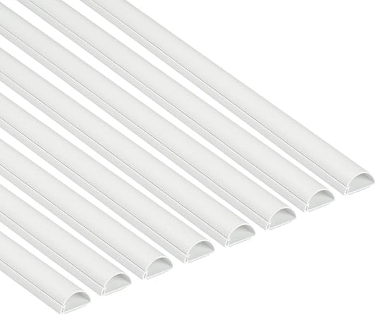 D-Line Half Round Cord Hider, Patented Cable Cover, Hide TV Wall Mount Wires by D-LineUSAinc