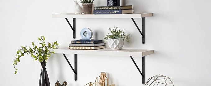 12 Pack L22 x H 12" Black Heavy Duty Shelf Brackets - Image 8