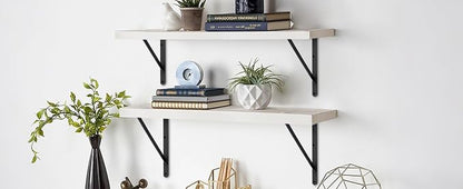 16 Pack L20 x H 12" Black Heavy Duty Shelf Brackets - Image 8