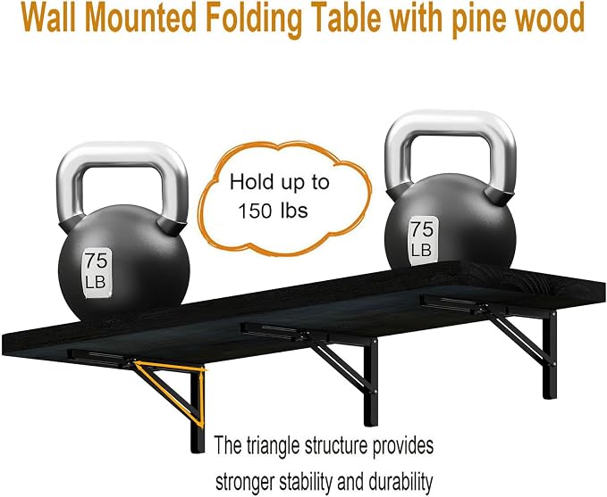 IAE Wall Mounted Folding Table - Image 5