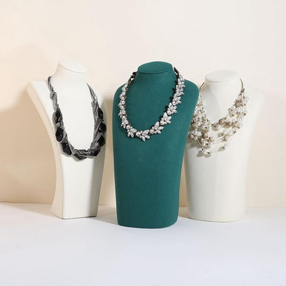GemeShou Green necklace hanger jewelry organizer, Velvet jewelry stand necklace - Image 7