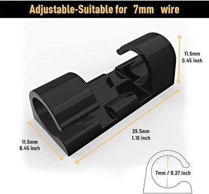 Cable Clips with Strong Self-Adhesive, XIAOXI Cord Organizer Cable Management - Image 5